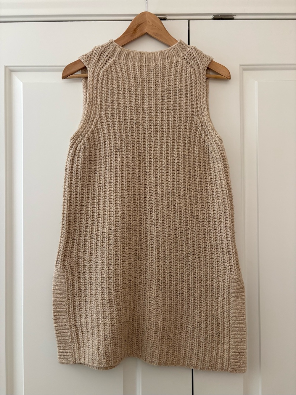 GANNI Chunky Knit Wool Sweater Vest/Tunic